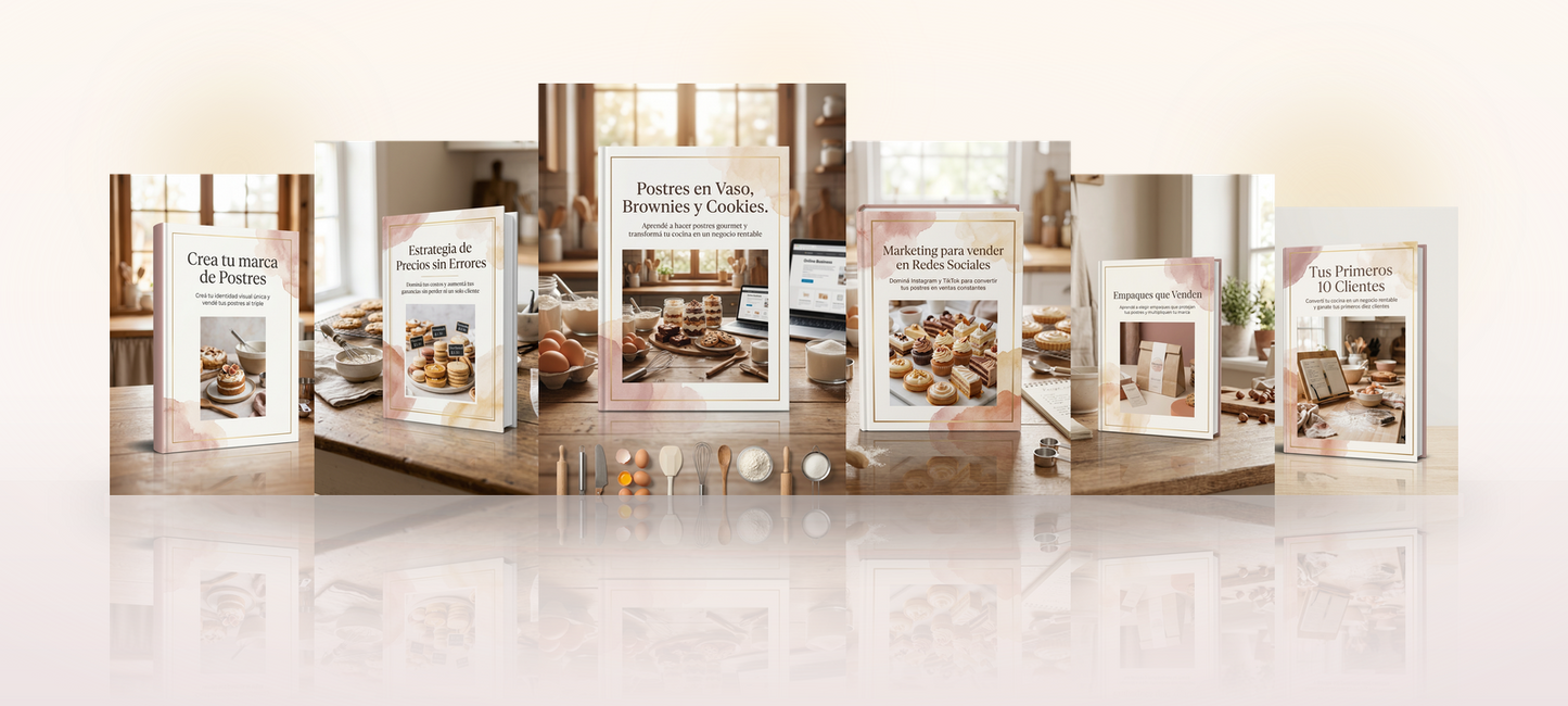 Postres en Vaso, Brownies y Cookies: Emprende desde casa